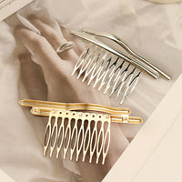 European And American Fashion Glossy Pine Branches With Comb Shaped Electroplating