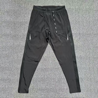 Sports Training Leggings With Long Spliced Panels Quick-drying Fabric Ultra-energetic For Outdoor Activities