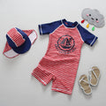 Sun Protection One-piece Striped Sailing Surfing Wetsuit