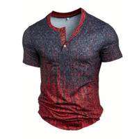Men's T-shirt Casual Digital Printing Loose Short Sleeve
