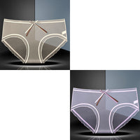 Full Transparent Panties Women's Mesh Lace Mid-waist Large Size