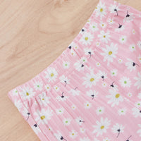 Floral Strap Top Bell-bottom Pants Suit