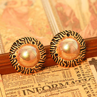 Elegant Minimalist Metal Stud Earrings 925 Silver Posts