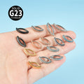 G23 Titanium Navel Stud Glossy Plating 14g Navel Buckle