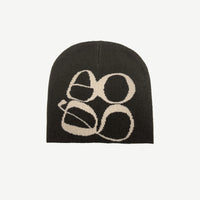 Winter New Printed Letters Woolen Cap Women