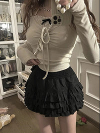 Large Slim Fit High Waist Skirt