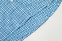 Plaid Loose-fitting Hoodie Long Sleeve Shirt For Men