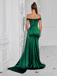 Bustier Off-shoulder Sexy Slit Dress