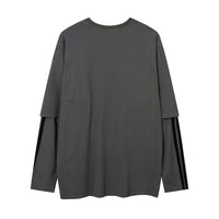 American Street Fashion Letter Printed Long Sleeve Wash