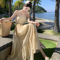 Fashionable Backless Strap Dress For Women