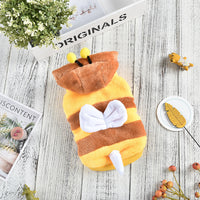 Cat Autumn And Winter Warm Bee Pet Costume Medium Large Dog Coat