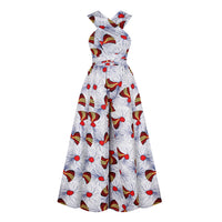 Explosive Windmill Digital Printing African Style DIY Strappy Jumpsuit