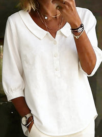 Women's Casual Lapel-Neck Pullover Shirt