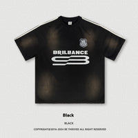 Retro Washed Distressed Short Sleeve