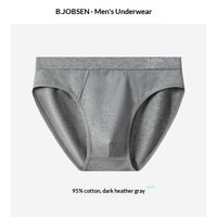 Mens Breathable Cotton Briefs With An Antibacterial Cotton Crotch