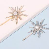 Six-pointed Star Shape Rhinestone Clip