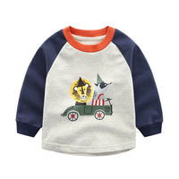 Children's Thickened A Cotton T-shirt Cartoon Top