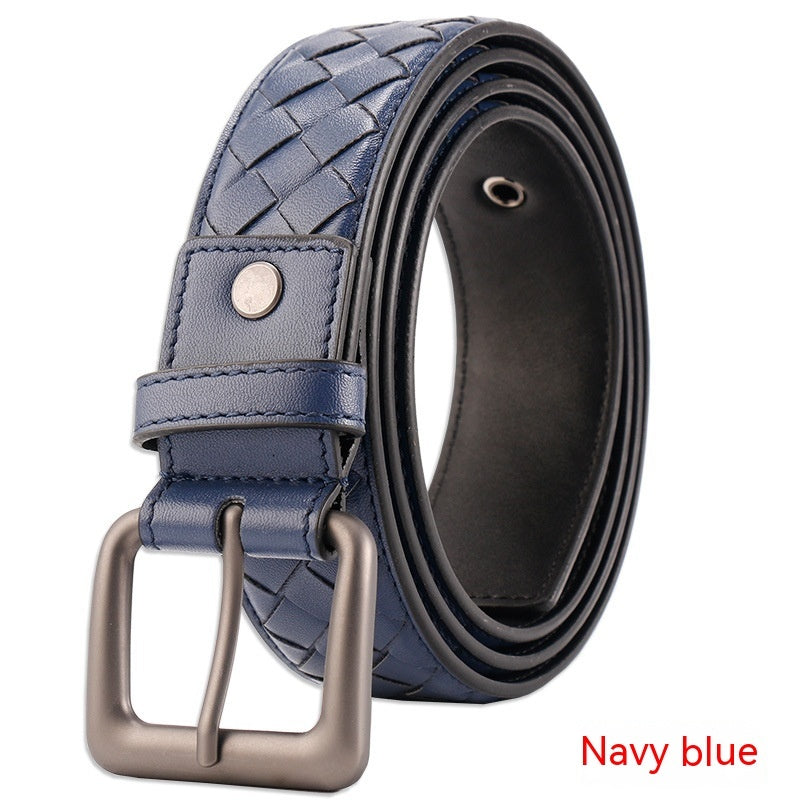 Hand-woven Belt PU Leather Leisure