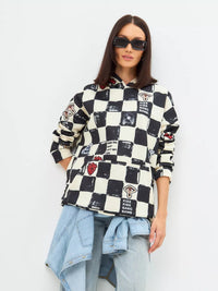 Women's Autumn Long-Sleeve Hooded Pullover With Print
