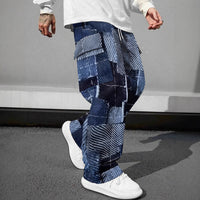 Pink Camo Cargo Pants Printed Design Trendy Casual Loose-Fit Versatile And Breathable Trousers