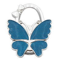 Glossy Frosted Big Butterfly Bag Hook With Inner Folding Ladies