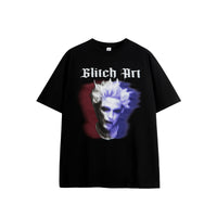 Men's Rock Portrait Printing T-shirt Loose