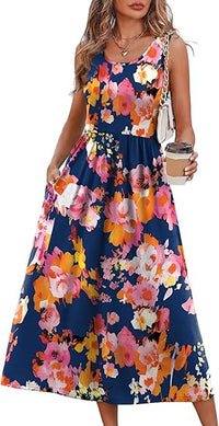 Women's Casual Sleeveless Long Dress