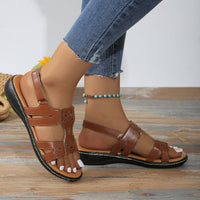 Platform Wedge Velcro Buckle Sandals