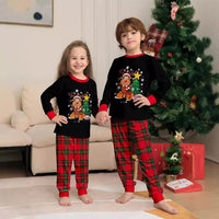 Cute Creative Christmas Deer Plaid Family Dress