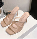 Design Sense High Heel Sandals, Summer French Sexy Comfort Non-tired Feet Super Popular Stiletto Cross Strap Sandals