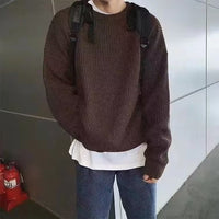 Loose Casual Retro Trendy Underwear Crew Neck Sweater