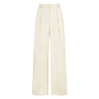 New High-waisted, Straight-leg Black Wide-leg Suit Pants