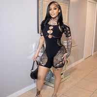Autumn Sexy Slim Fit Hollow Out Jumpsuit For Women