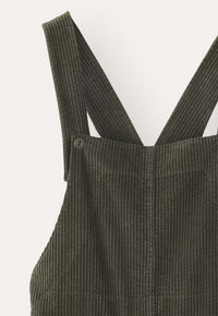 Corduroy Bib Overalls With Buttons And Pockets Fashion Casual Jumpsuit Loose Straight Pnats For Women
