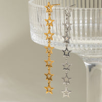 Stainless Steel Star Earrings For A High-End