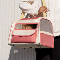 See Through Breathable Large Capacity Out Portable Pet Bag Foldable