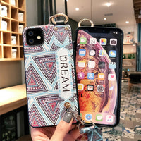 Chinese style messenger lanyard phone case
