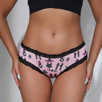 Women's Lace Underwear Halloween Printed Breathable