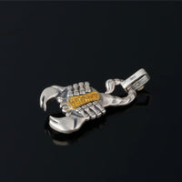 S925 Silver Modeling Item Ornaments Models Do Old Retro Flame Scorpion Thai Silver Pendant