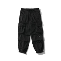 Multi-pocket drawstring overalls