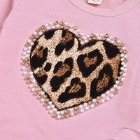 Two-piece Beaded Fashion Leopard Print Trendy Sweater