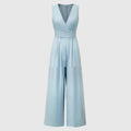Women's Solid Color Wide Leg Jumpsuit