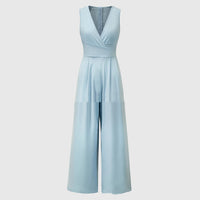 Women's Solid Color Wide Leg Jumpsuit