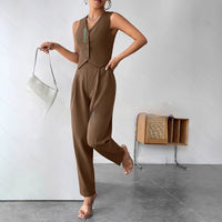 Womens Jumpsuit Commuter Slim Fit Suit