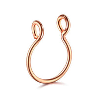 Stainless Steel U-shaped Nose Ring Simple Style Non-perforated Nose Studs