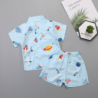 Newborn Gauze Air-Conditioned Pajamas