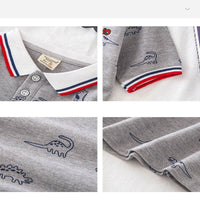 Summer Cartoon Animation Pattern Boy Casual Short Sleeve