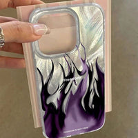 Seven-color Flame Girl All-inclusive Phone Case