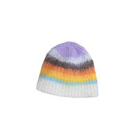 Striped Knitted Fisherman Hat Women's Autumn And Winter Warm Earlap Woolen Hat