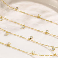 Sexy Minimalist Double-Layer Rhinestone Waist Chain